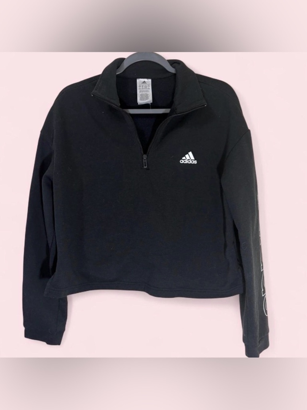 Adidas Black Quarter-Zip Pullover